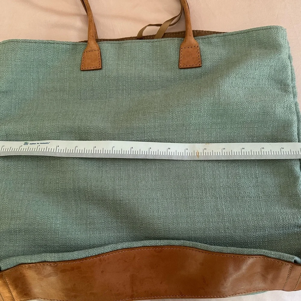 Vintage Hartmann tweed and leather tote bag - Picture 5 of 7